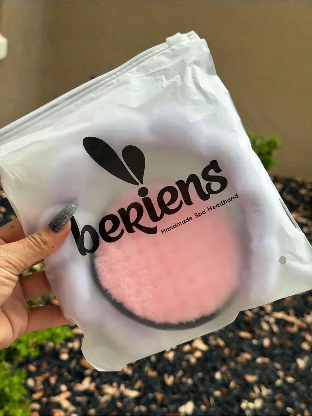 Set of 3 Beriens Plush Spa Headbands – White, Pink & Red
